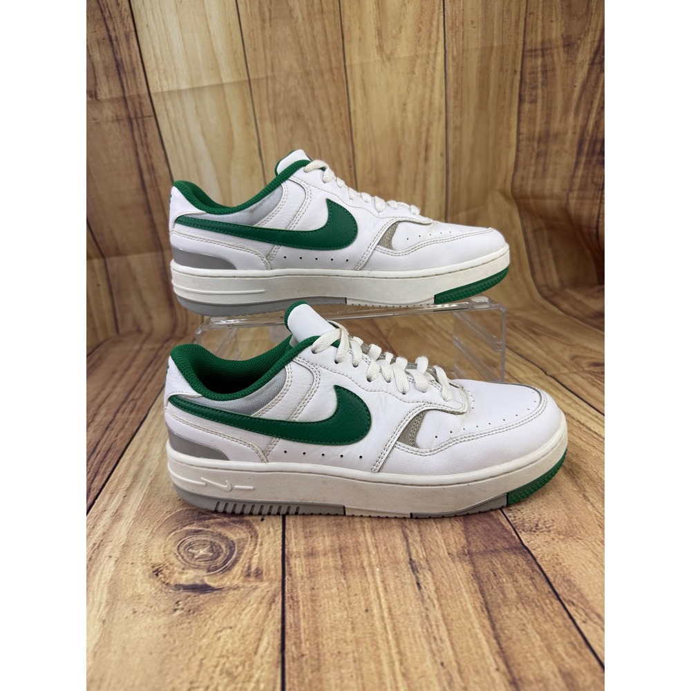 Nike Gamma Force White Malachite Green Low Top Sneakers DX9176-106 Womens 8.5